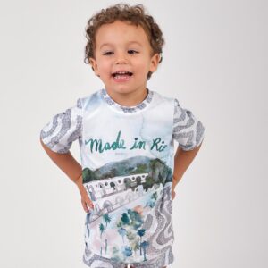 BLUSA UV MANGA CURTA ESTAMPADA INFANTIL BL0404BK